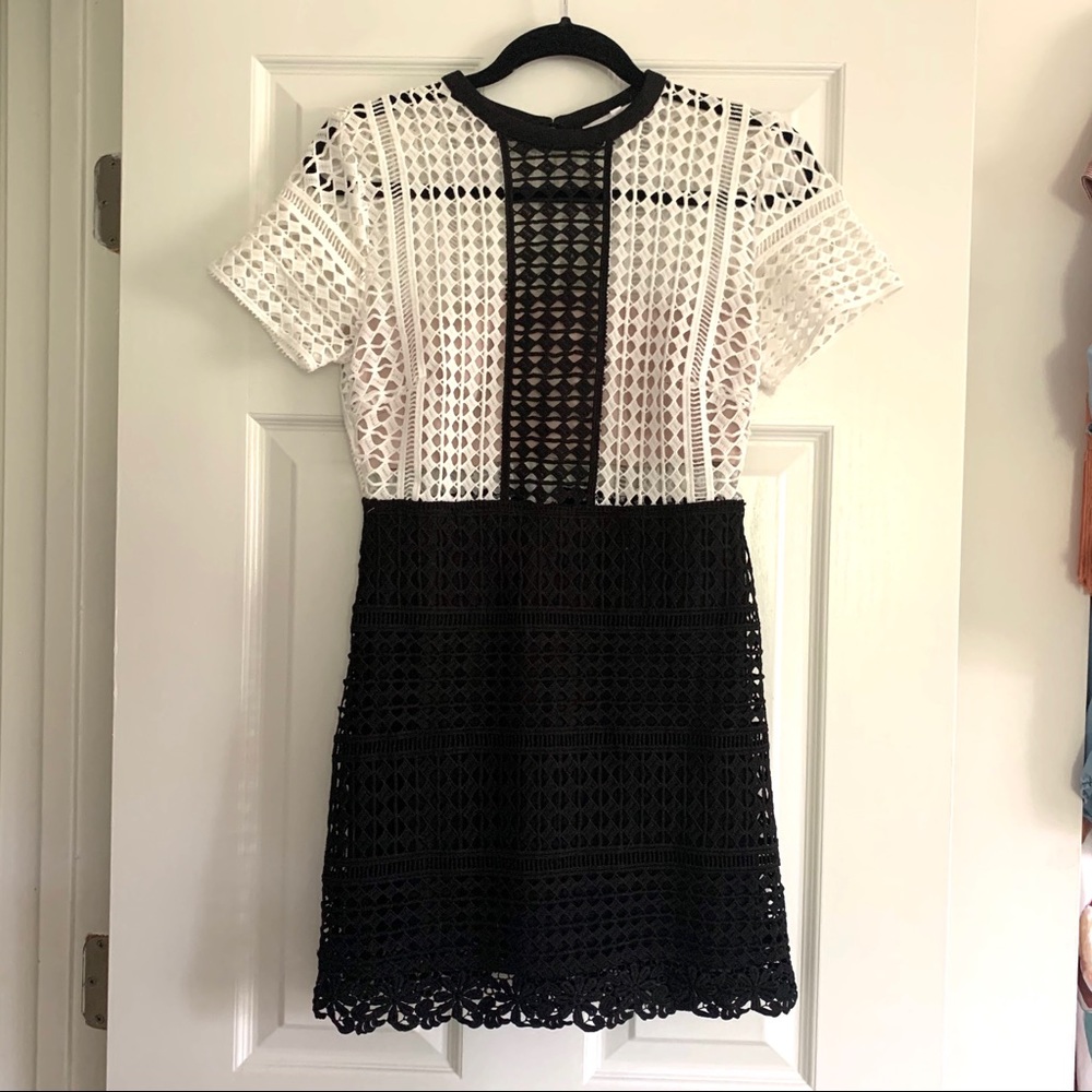 Olivaceous Lace Cutout Dress